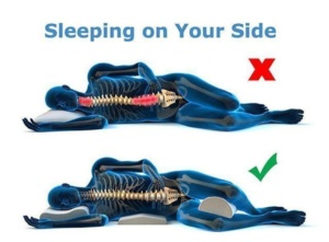 sleep on your side joints pain relief