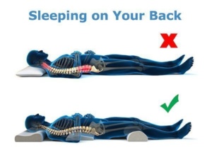 sleep on your back joints pain relief