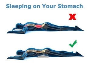 sleep on your stomach joint pain relief